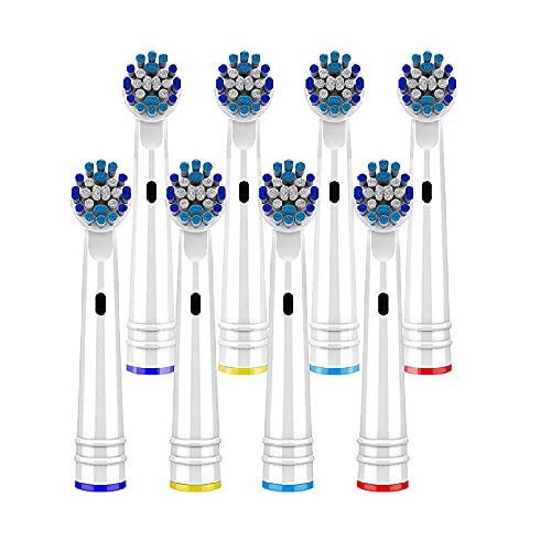 Cabezales cepillo de repuesto para cepillo de dientes Oral-B,Precision Clean compatible con cepillo de dientes eléctrico Oral B Braun (pack of 8)