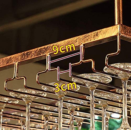 CAIMEI Titular de la Botella Barware Barraquis Barra de Hierro de Hierro Restaurante Colgante Titular de la Taza de la Barra Decoración Del Vino Rack de Vino Rack Taza de Colgaje Taza de Almacenamient