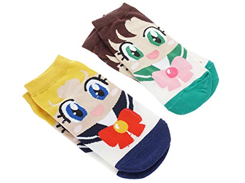 Calcetines para Deporte para los aficcionados de Sailor Moon, 6 Pares