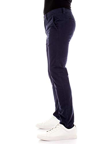 Calvin Klein 016 Skinny Washed Stretch Chino Pantalones, Cielo Nocturno, 31W / 34L para Hombre