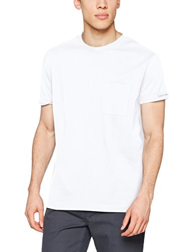 Calvin Klein Blaster 2 Regular Cn tee SS Camiseta, Blanco (Bright White 112), Small para Hombre