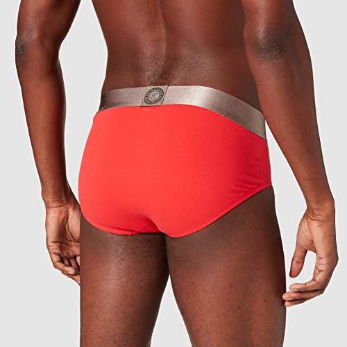 Calvin Klein Brief-Icon Ropa Interior, Tomato, M para Hombre