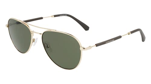 Calvin Klein CKJ20109S, Gafas para Unisex - Adulto, Dorado (Shiny Gold), Talla Única