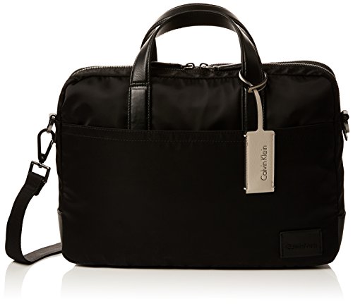 Calvin Klein - Ease Laptop Bag Extra, Bolsas para portátil Hombre, Negro (Black), 9x25x38 cm (B x H T)