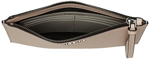 Calvin Klein - Edit Pouch, Organizadores de bolsos Mujer, Pink (Shiny Gunmetal), 1x22x30 cm (B x H T)