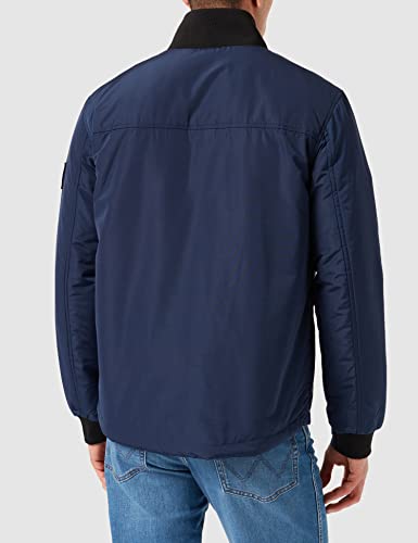 Calvin Klein Jeans Acolchado Ligero Harrington Chaqueta, Black Iris, M para Hombre