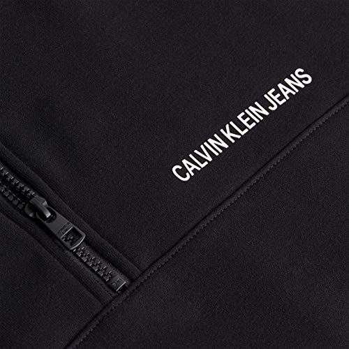 Calvin Klein Jeans Cremallera Vertical institucional Sudadera, CK Black, XS para Mujer