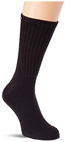 Calvin Klein Men's Crew Socks Multipack 6 Pack Calcetines Redondos, Negro, Talla única para Hombre