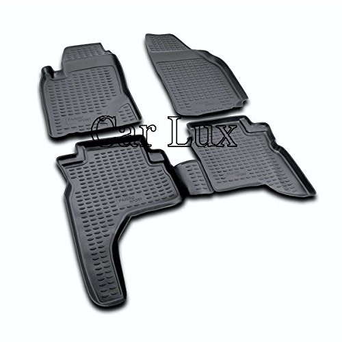 Car Lux AR04253 - Alfombrillas Alfombras de Goma a Medida Tipo cubeta 3D para Montero Sport