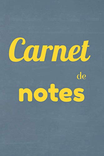 Carnet de notes: Carnet de notes bleu/gris de 100 pages / 15.2 x 22.9 cm (6 x 9 in) / Pages lignées / C’est l’allié de tous les jours / Un cadeau qui ... à sa juste valeur / Notebook / Broché