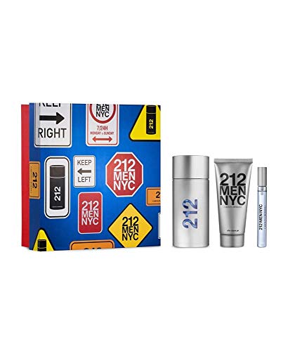 Carolina Herrera, PACO RABANNE 212 MEN EAU DE TOILETTE AFTER SHAVE GEL 100ML + MINIATURA 1UN. Unisex adulto, Negro, Único