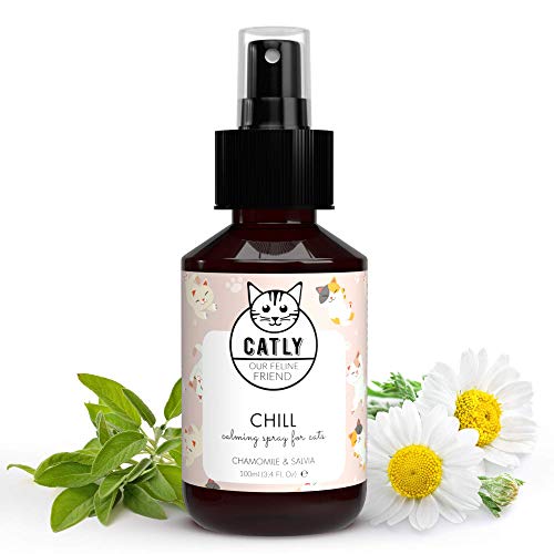 Catly Spray Tranquilizante para Gatos - Efecto Calmante y Relajante Gatos, Ideal para Viajes - Catnip Spray Antiestres Gatos - Relajante para Gatos, Alternativa Natural a Feromonas para Gatos, 100ml