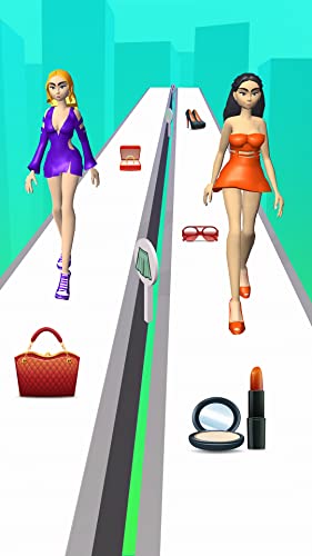 Catwalk girl beauty body fashion race for battle run to dressup & win show this makeover games 2021.Enoy catwalk hair race with body runner bounce project challenge to collect cash on bridge 3d game