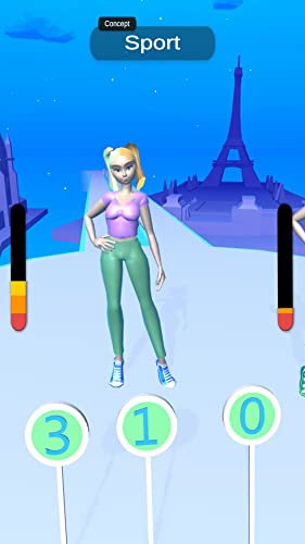 Catwalk girl beauty body fashion race for battle run to dressup & win show this makeover games 2021.Enoy catwalk hair race with body runner bounce project challenge to collect cash on bridge 3d game