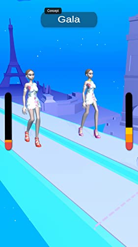 Catwalk girl beauty body fashion race for battle run to dressup & win show this makeover games 2021.Enoy catwalk hair race with body runner bounce project challenge to collect cash on bridge 3d game