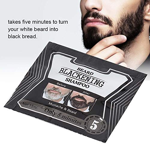 Champú Para Lavado De Barba, Champú Para Ennegrecimiento Champú Para Lavar Para Limpieza Profunda Ennegrecimiento Beard Blackening Shampoo Botella Para Champús (5 Piezas)(75Ml)