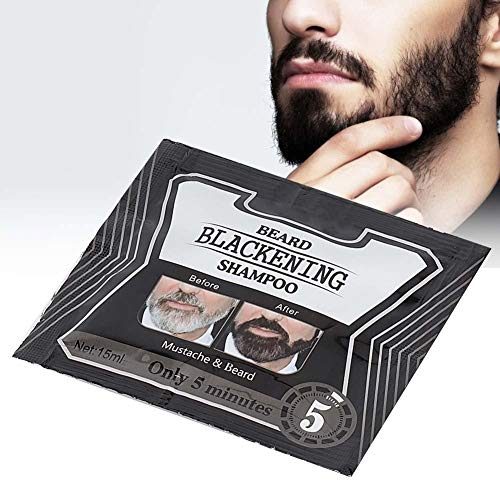 Champú Para Lavado De Barba, Champú Para Ennegrecimiento Champú Para Lavar Para Limpieza Profunda Ennegrecimiento Beard Blackening Shampoo Botella Para Champús (5 Piezas)(75Ml)