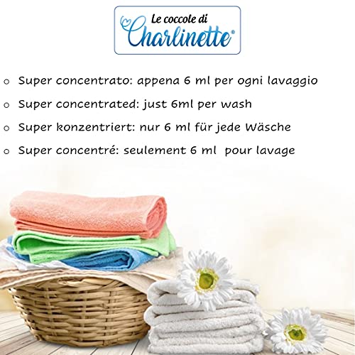 Charlinette Perfume para el Lavado in lavadora de larga duración Potenciador aroma y Fragancia para la Ropa Perfumador Concentrado Professional con Aceite Esencial de Orquídea Silvestre 40 lavados