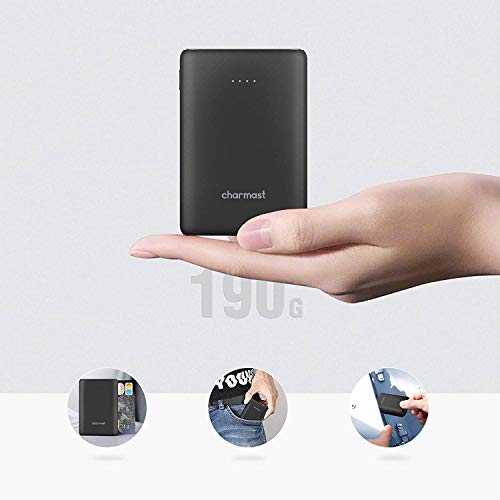 Charmast Mini Power Bank 10400mAh Cargador Portátil Batería Externa Carga Rápida[18W PD/USB Type-C] Batería Portátil QC4.0 con 2 Entradas&3 Salidas Compatible con Smartphones, Tablets y Más