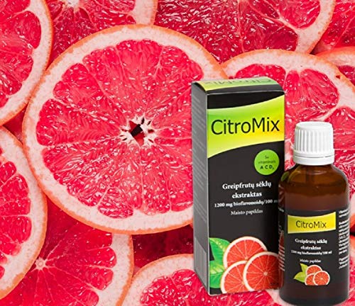 CitroMix Extracto de semilla de pomelo 50ml líquido muy alto en bioflavonoides y vitamina C natural