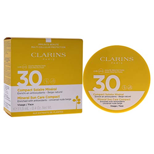 Clarins 57934 Solucion Rostro Compact Minera Alta Proteccion Tono Beige Uvb 30, 11.5 ml