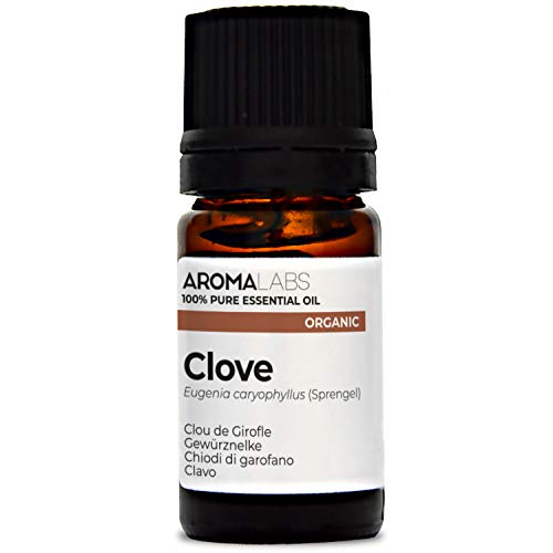 Clavo BIO - 5ml - Aceite esencial 100% natural y BIO - calidad verificada por cromatografía - Aroma Labs