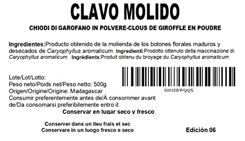 Clavo molido - clavo de olor 500 G