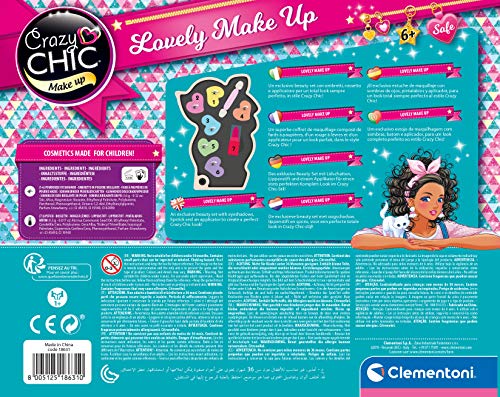 Clementoni - Crazy Chic - Lovely Make Up - Cervatillo - Set de Maquillaje Infantil a Partir de 6 años (18631)