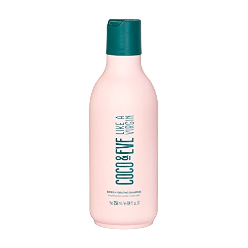 Coco & Eve Like A Virgin - Champú superhidratante natural y sin sulfatos - Cuidado capilar con aceite de argán, de coco y de aguacate - Reparador para el cabello seco, dañado y teñido - 250ml