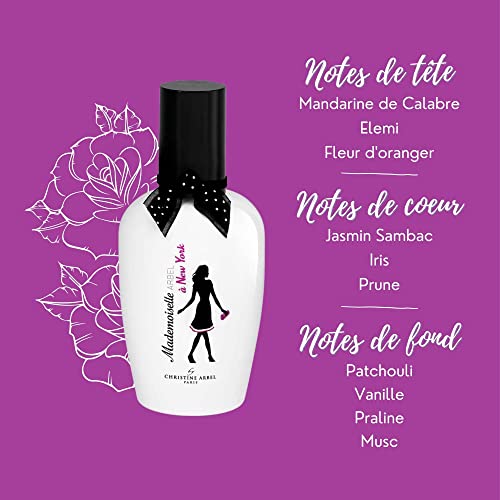 Coffret Perfume Mujer Mademoiselle Arbel en Nueva York Eau de Toilette 100 ml + un aerosol de bolsa 10 ml para Rellenar