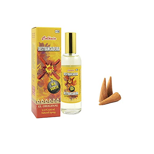 Colonia esotérica Destrancadera, Natural Spray más 3 conos de incienso DoraZen