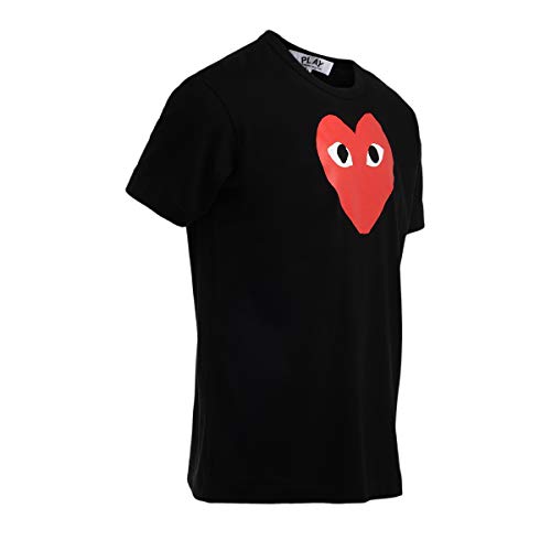 Comme des Garçons Play T-Shirt NERA Cuore Rosso - XXL