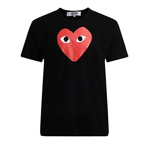 Comme des Garçons Play T-Shirt NERA Cuore Rosso - XXL