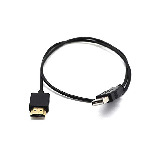 Conector HDMI compatible macho a hembra con cable durable del extensor del anuncio del divisor del cable del cargador del USB 2,0