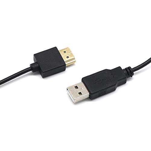 Conector HDMI compatible macho a hembra con cable durable del extensor del anuncio del divisor del cable del cargador del USB 2,0