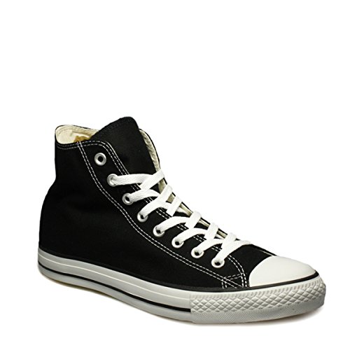 Converse All Star Hi Canvas Zapatillas Negras Monocromas-UK 3