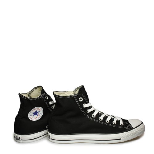 Converse All Star Hi Canvas Zapatillas Negras Monocromas-UK 3