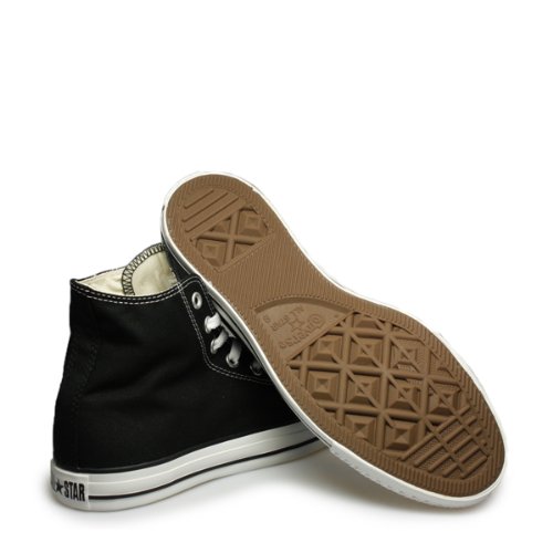 Converse All Star Hi Canvas Zapatillas Negras Monocromas-UK 3