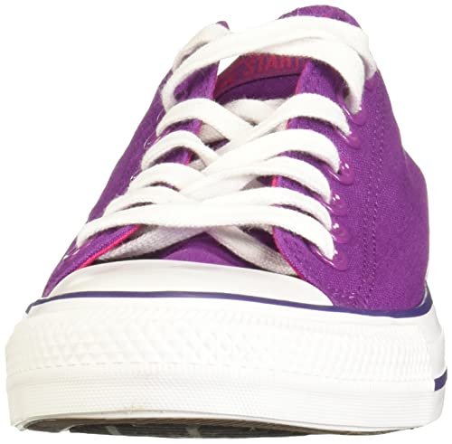 Converse Chuck Taylor All Star 2018 Seasonal Low Top, Zapatillas Deportivas. Mujer, Icon Violeta Rosa Pop Blanco, 34.5 EU