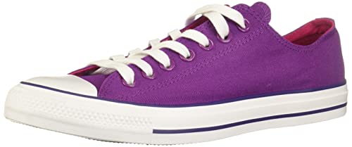 Converse Chuck Taylor All Star 2018 Seasonal Low Top, Zapatillas Deportivas. Mujer, Icon Violeta Rosa Pop Blanco, 34.5 EU