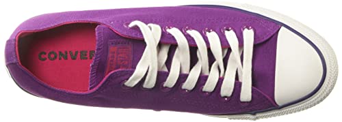 Converse Chuck Taylor All Star 2018 Seasonal Low Top, Zapatillas Deportivas. Mujer, Icon Violeta Rosa Pop Blanco, 34.5 EU