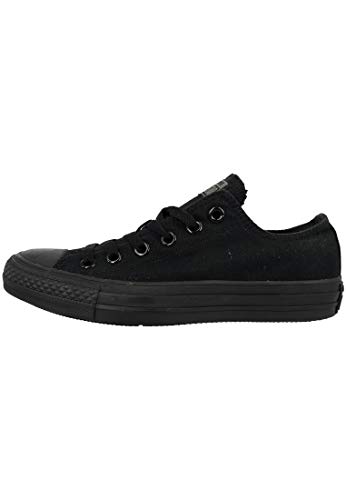 Converse Chuck Taylor All Star Low Black Canvas Trainers-UK 6.5