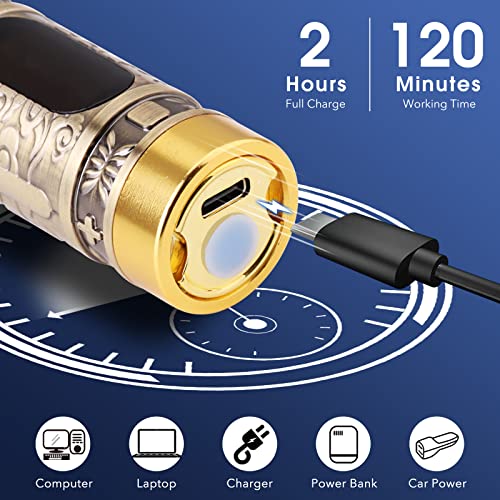 Cortapelos Hombre, Maquina Cortar Pelo Profesional, Cortadora de Pelo, Eléctrica Maquina de Afeitar LED Pantalla Máquina Cortar Pelo Inalámbrico Carga USB Cortapelo para Hombres Recortadora de Barba