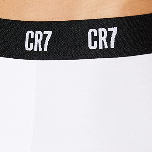 CR7 Cotton Trunks Five Pack Bañadores Ajustados para Hombre, Black/Grey/White, M