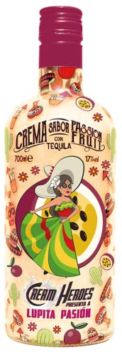 Cream Heroes Crema Sabor Fruta de la Pasión con Tequila 70cl - Lupita Pasión