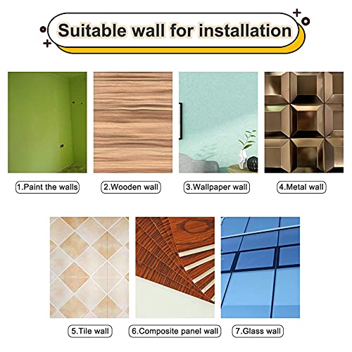 CREATCABIN 3D Espejo Acrílico Flor de Loto Etiqueta de la Pared Calcomanías de Arte de Pared Autoadhesivas Extraíbles Ecológicas Hogar Dormitorio Sala Estar Decoración Baño 13.7 x 9.8 Pulgadas