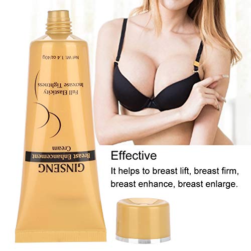 Crema de aumento de senos de 40g, Crema de aumento de senos de ginseng natural Crema reafirmante de levantamiento de senos Suplemento para el cuidado de la piel de busto grande