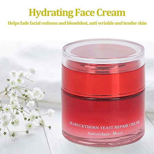 Crema Facial 50g, Hidratante Matificante para una Tez Uniforme, Anti-envejecimiento de la Piel Desalinización de la Cuperosis Crema Facial Nutritiva Calmante Iluminadora