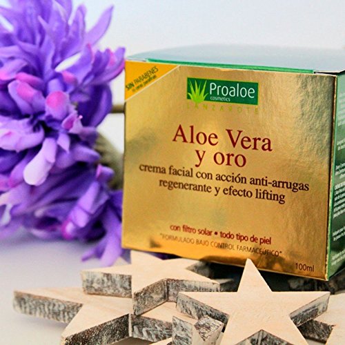 Crema Facial Antiarrugas y Lifting Aloe Vera & Oro 100ml