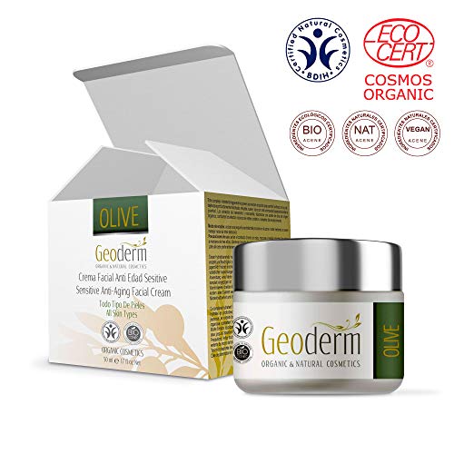 Crema Hidratante Facial Mujer | Crema Antiarrugas Con Rosa de Mosqueta + Vitamina E + Aceite de Oliva| Crema Ecológica Anti-edad y Antimanchas| Reafirma, Nutre y Rejuvenece| GEODERM